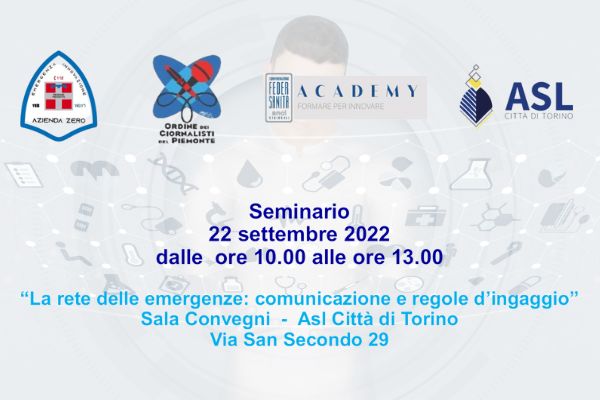 “La rete delle emergenze: comunicazione e regole d’ingaggio”
